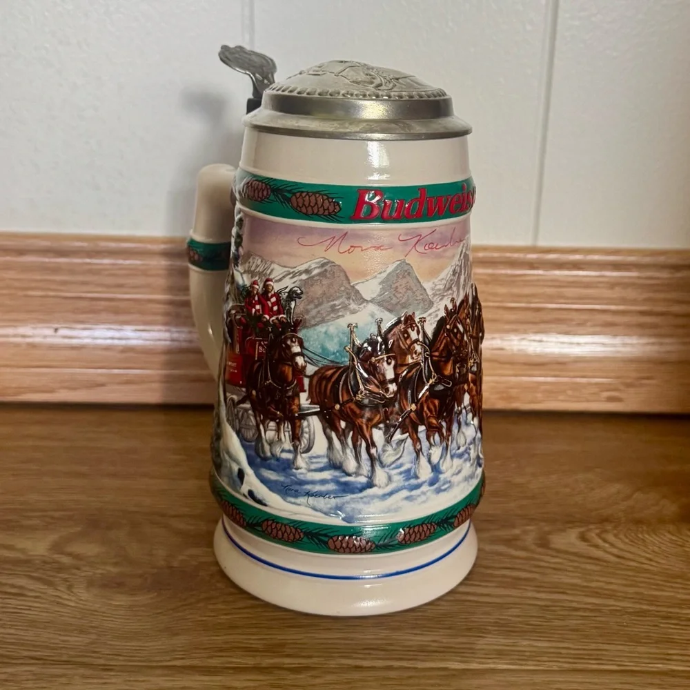 1993 Budweiser Holiday Stein SPECIAL DELIVERY Signature Edition Lidded CS1912S